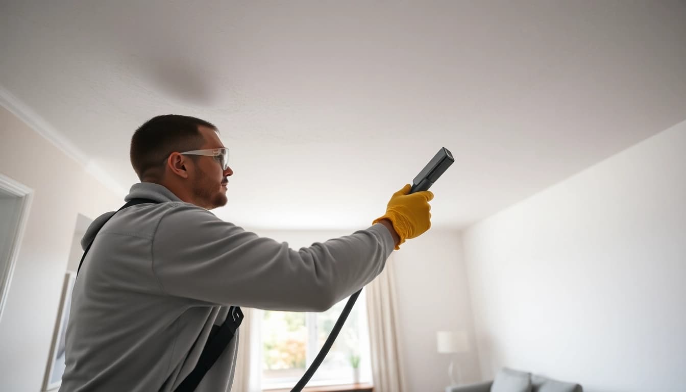 Expertly removing spray foam removal near Worthing in a bright, cozy home.