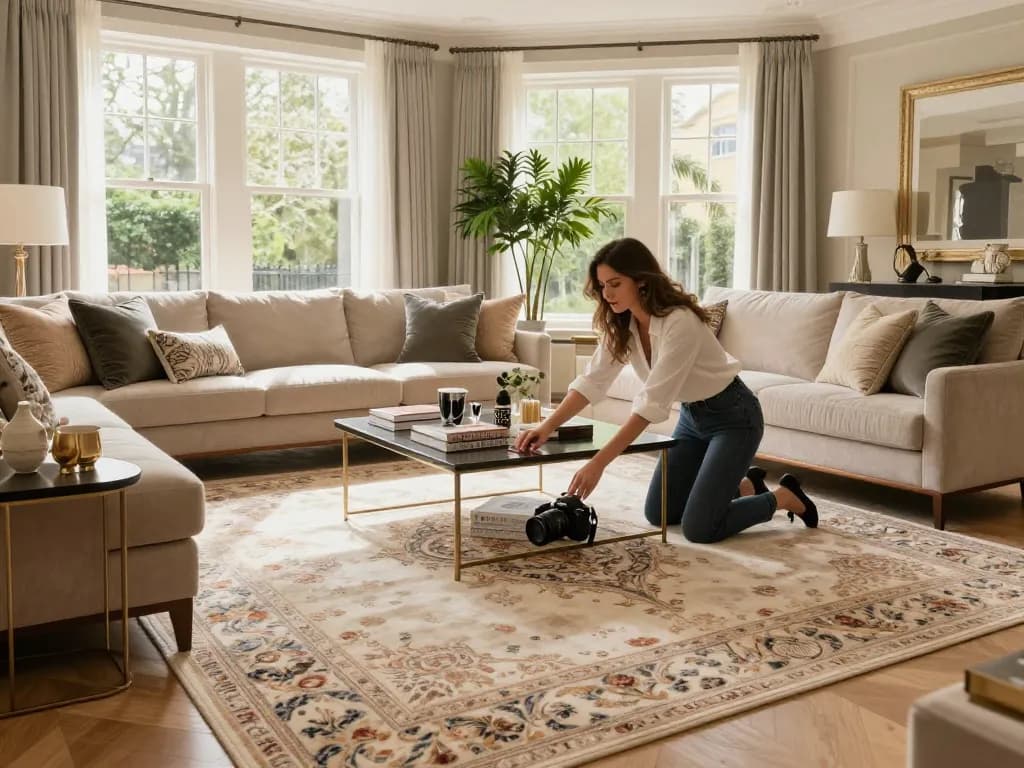 Luxury carpets London enhancing a stylish living space, showcasing elegance and comfort.