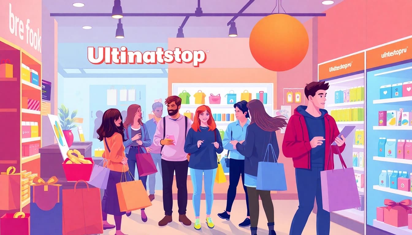 Shop online for unique items at Ultimateshop ru with diverse customers enjoying their shopping experience.