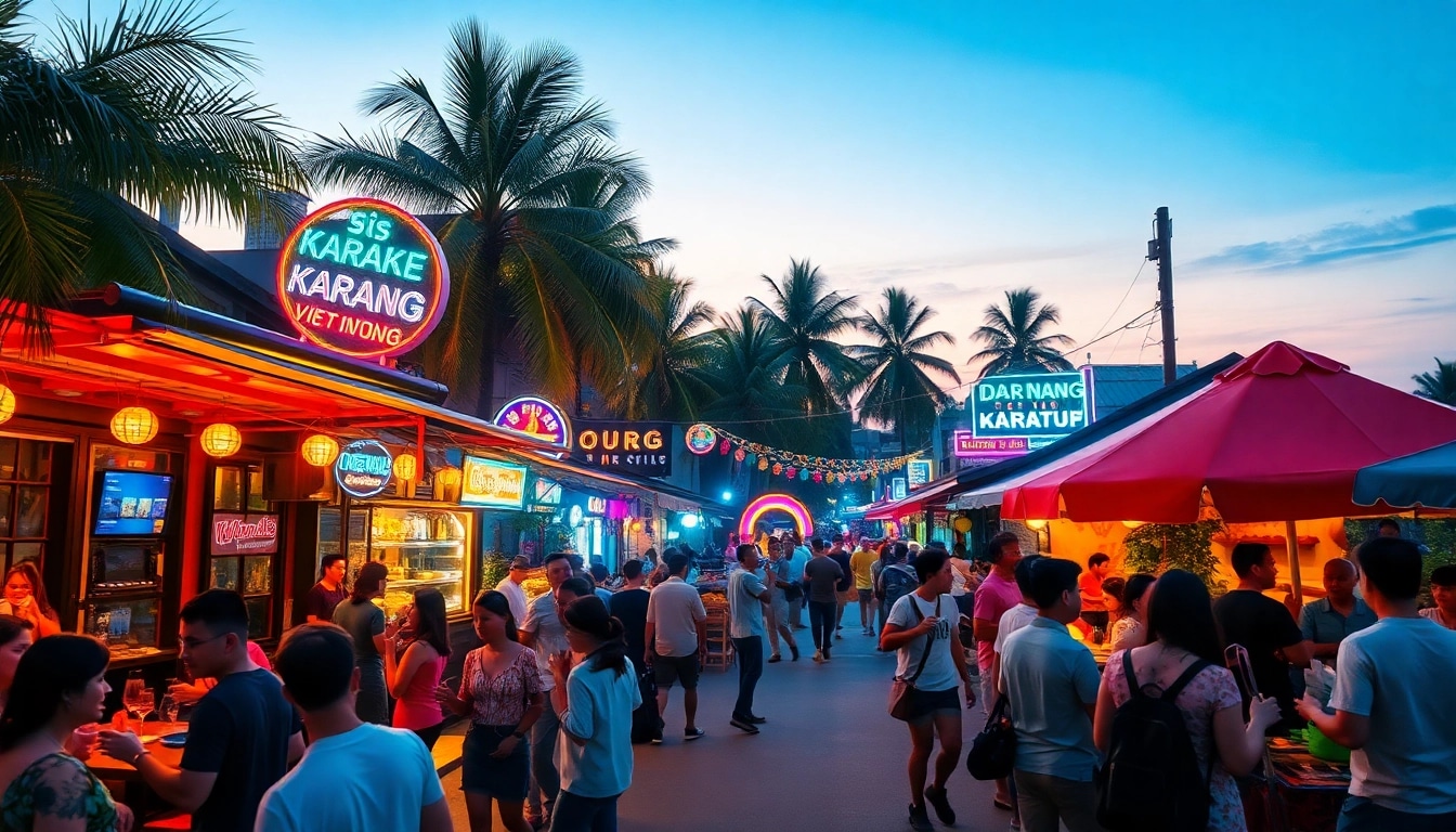 Experience the excitement of 다낭밤문화 with vibrant nightlife scenes featuring bars, karaoke, and happy crowds.