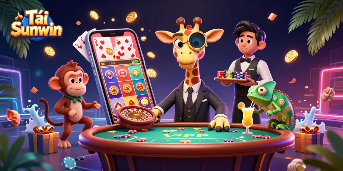 Engage in thrilling gameplay at Tải Sunwin with vibrant characters and dynamic casino elements.