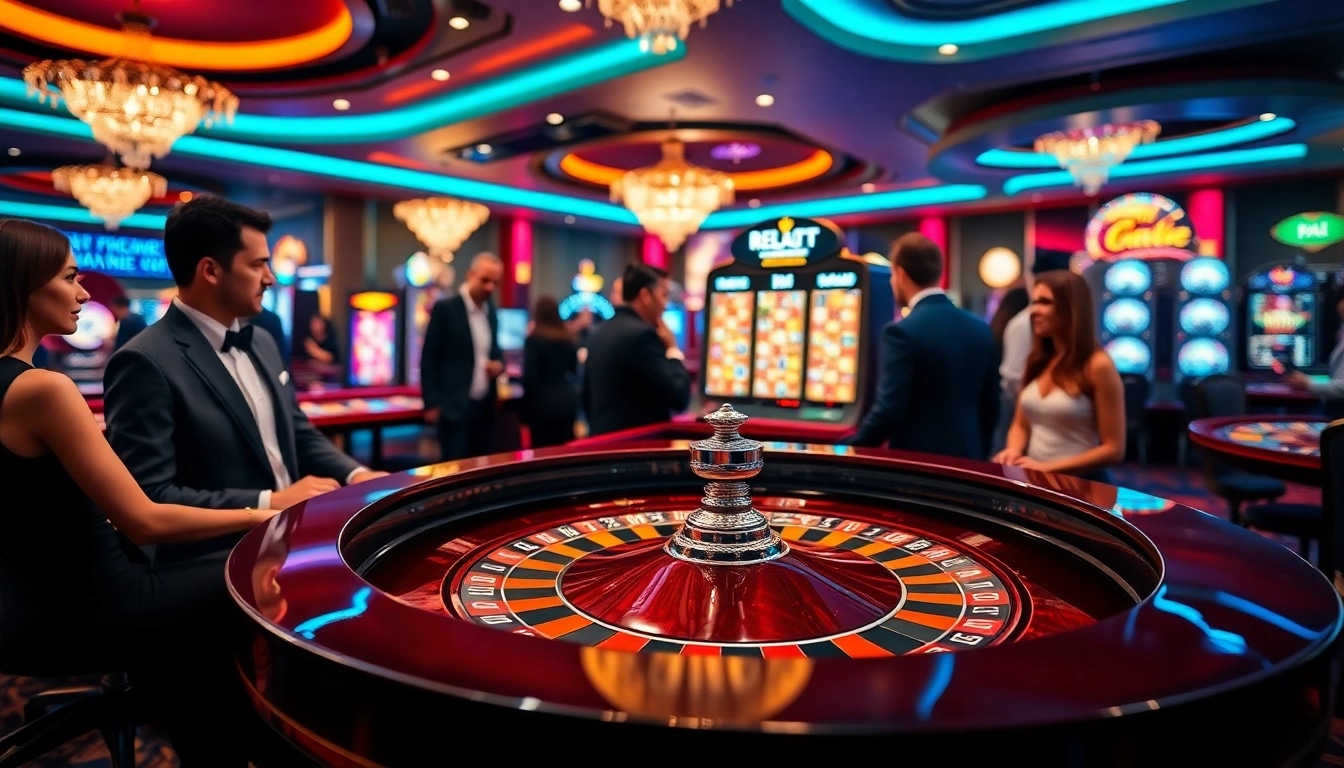 Exciting gameplay at RR88, featuring roulette and vibrant casino ambience.