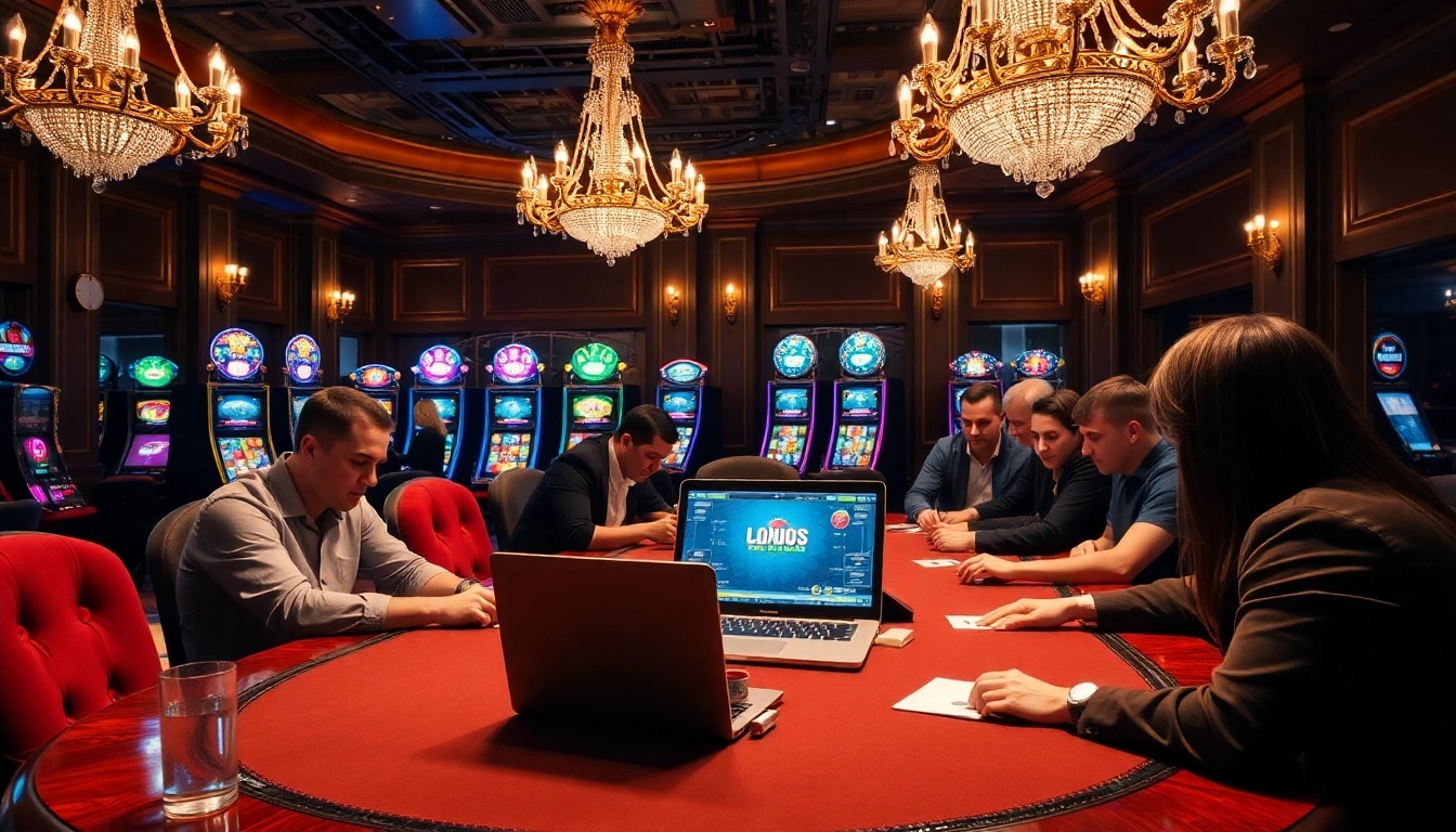 Experience thrilling moments at https://abc8.lol/ with high-stakes poker players in an upscale casino environment.