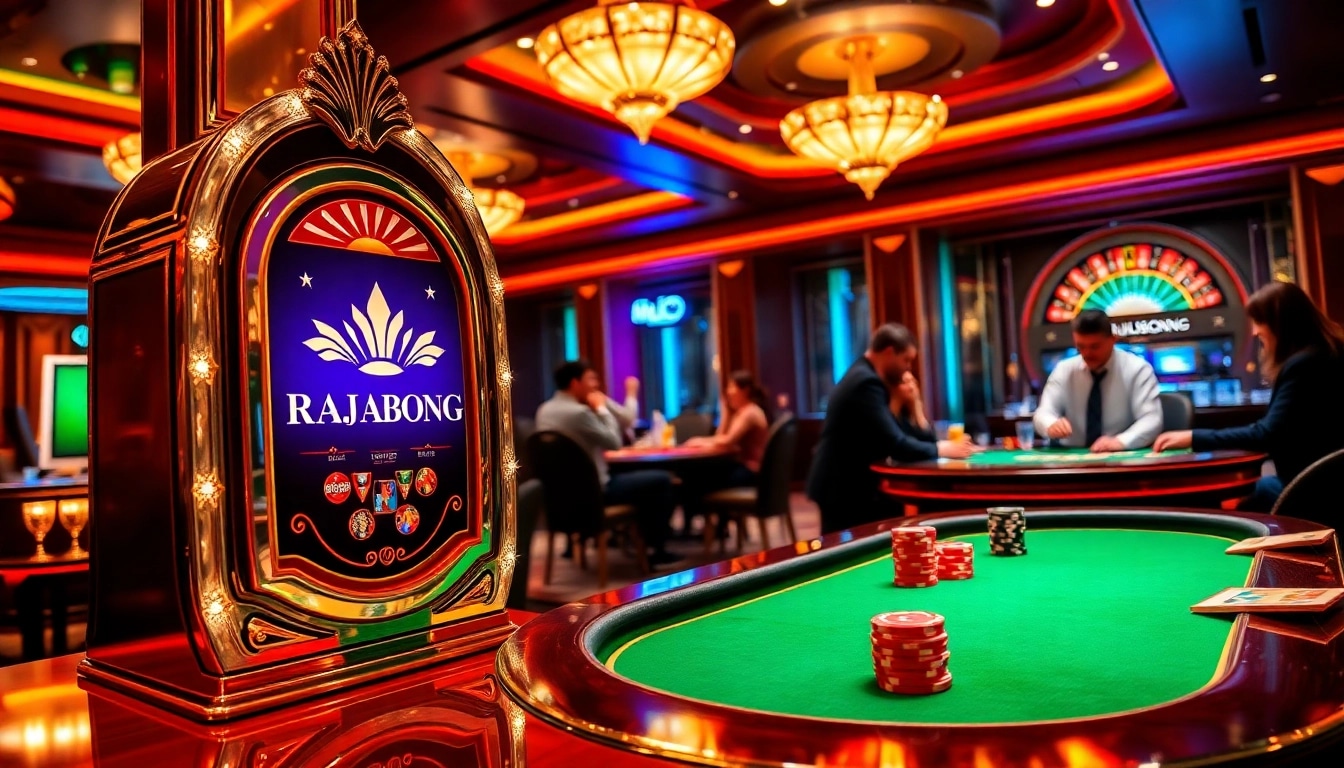 Get ready to win big at RAJABARONG's premier slot machines in a vibrant casino atmosphere.