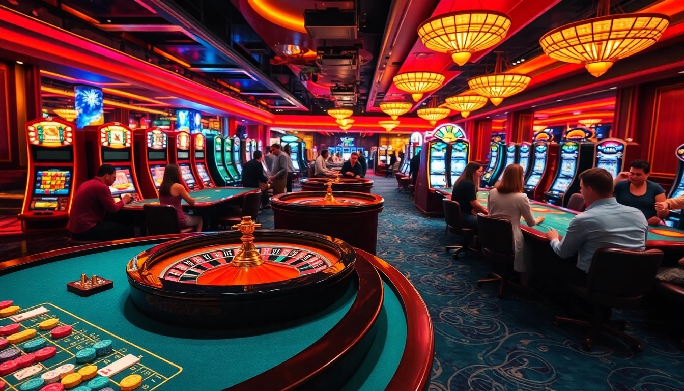 Enjoy a thrilling experience at a Pay N Play casino utan svensk licens with vibrant tables and eager players.