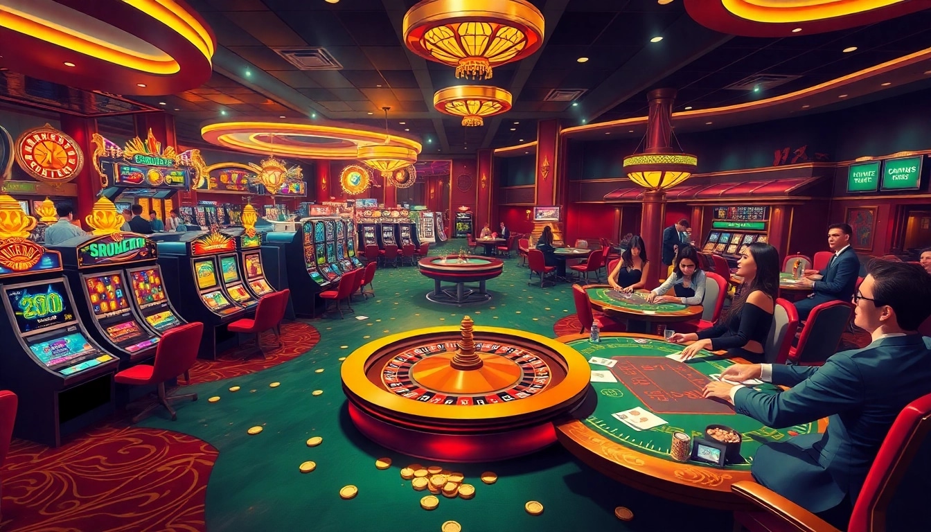 Players enjoy a thrilling game at the casino with chips and cards at https://bancaonline88.com/ for exciting gambling experiences.