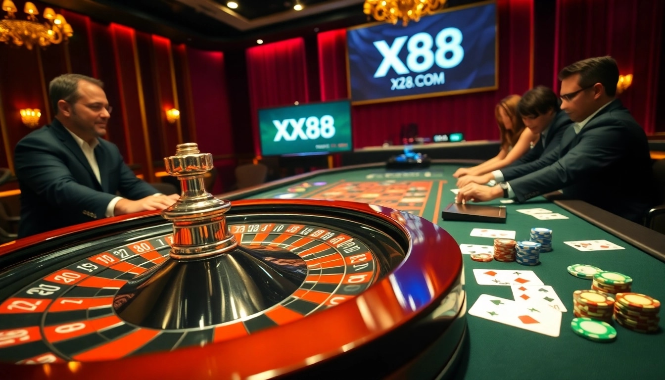 Spin the roulette wheel at XX88 COM and enjoy a thrilling online casino experience.