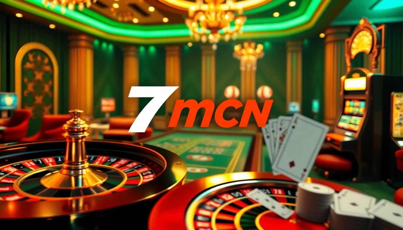 Experience thrilling online gambling with 7mcn's immersive casino elements.