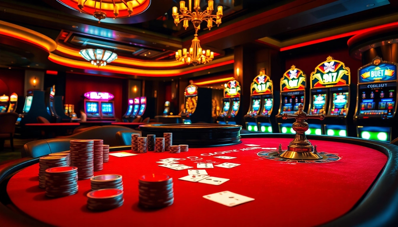 Experience the thrill of QQ88 with vibrant casino table games and lively betting action.