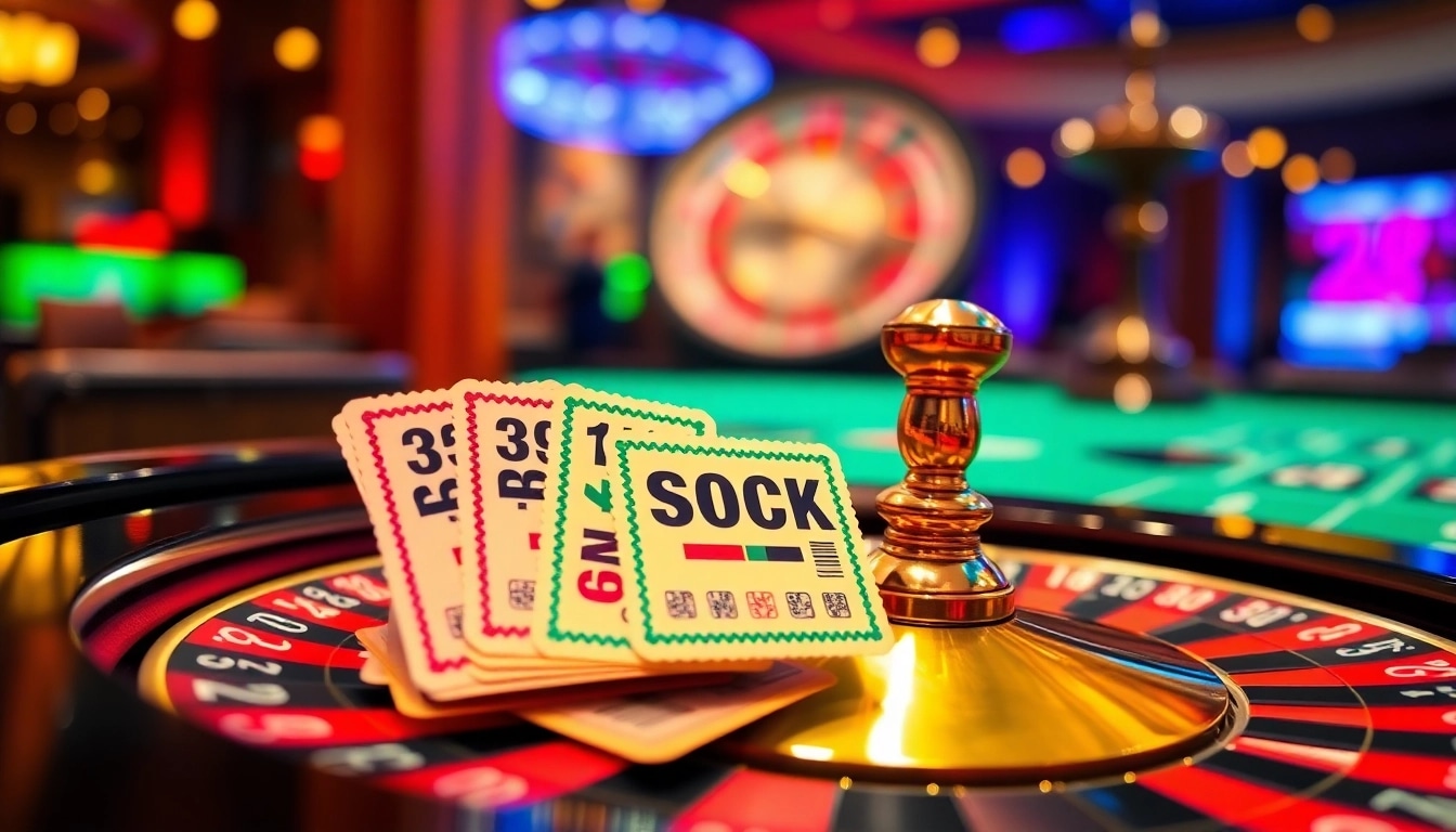 Discover vibrant discount stamps enhancing your gaming experience at a roulette table.