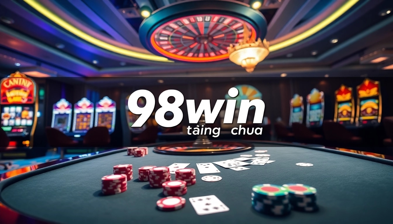 Experience the thrill of online gaming at 98win trang chu with exciting gambling action.