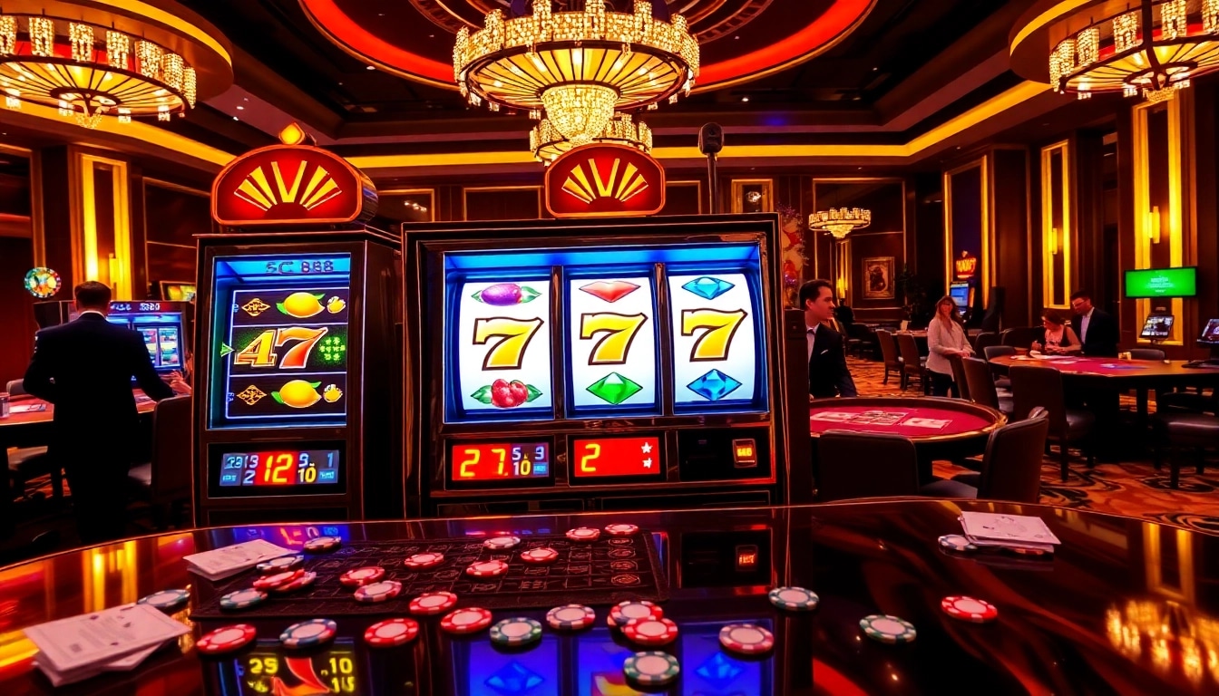 Experience the excitement of SC88 Slot machine in a luxurious casino setting.
