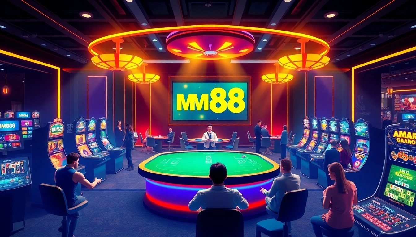Experience the vibrant online casino atmosphere at mm88 sa com with diverse players enjoying exhilarating gaming options.