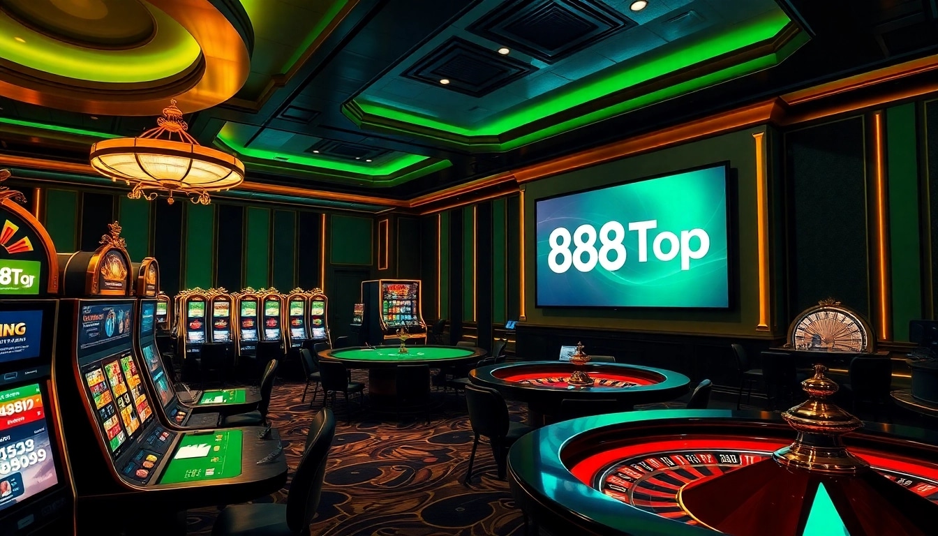 Players enjoying a vibrant casino scene while exploring the 888top link for best betting options.