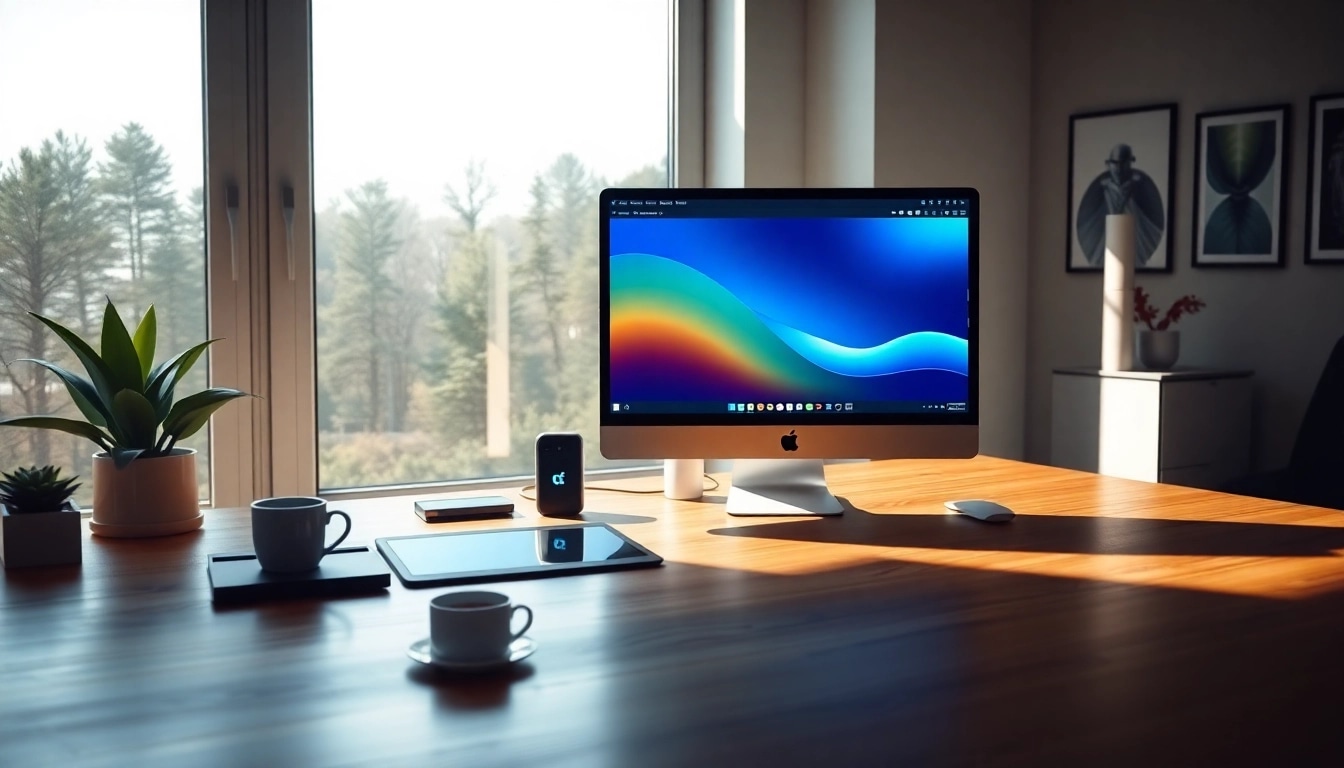 Nano Banana Pro interface displayed on a modern computer in a creative workspace, showcasing advanced AI image editing capabilities.