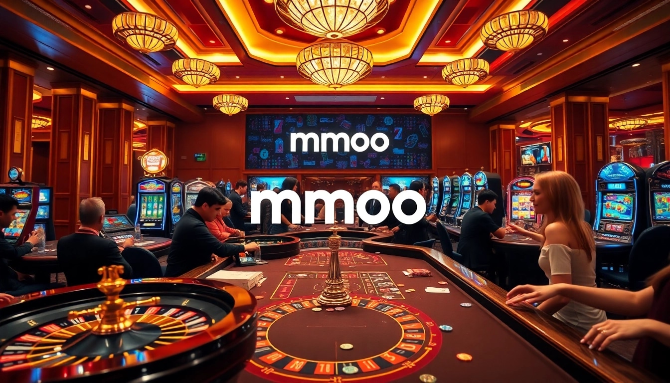 Experience the thrill of mmoo at a vibrant casino filled with players enjoying exciting games.
