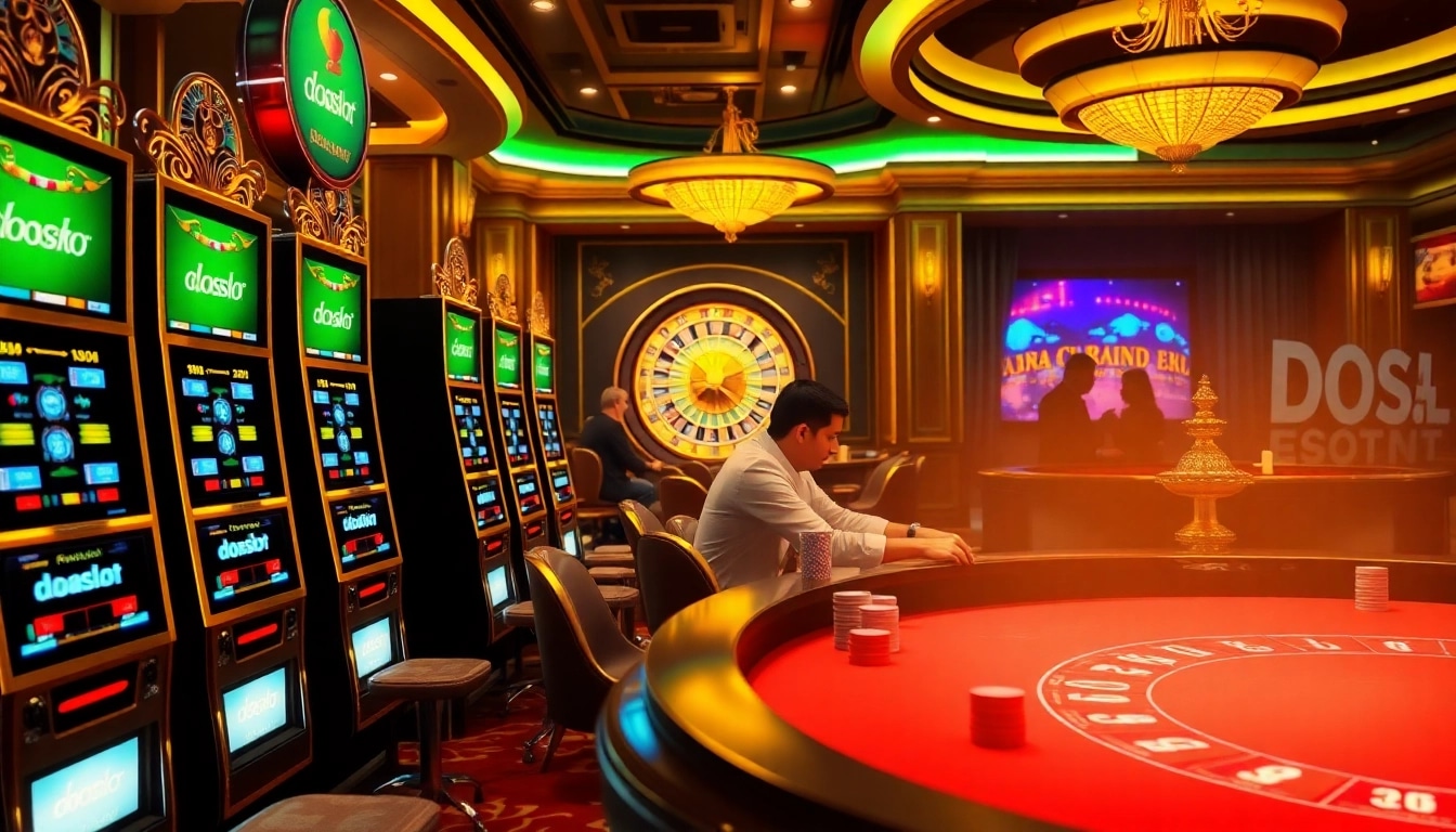 Experience the thrill of doaslot at an upscale casino filled with excitement and luxury.