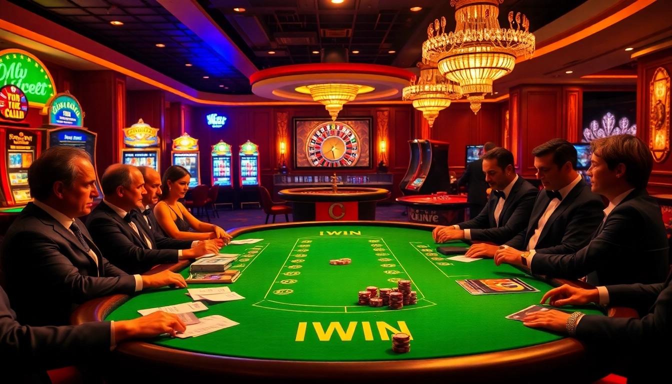 Enjoy an immersive gaming experience with link IWIN at this luxurious casino setup.