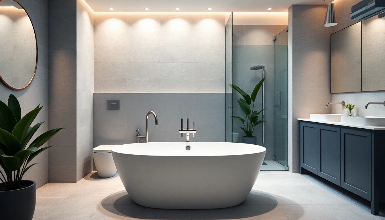 Transform your space with expert bathroom fitters creating a modern, luxurious bathroom.