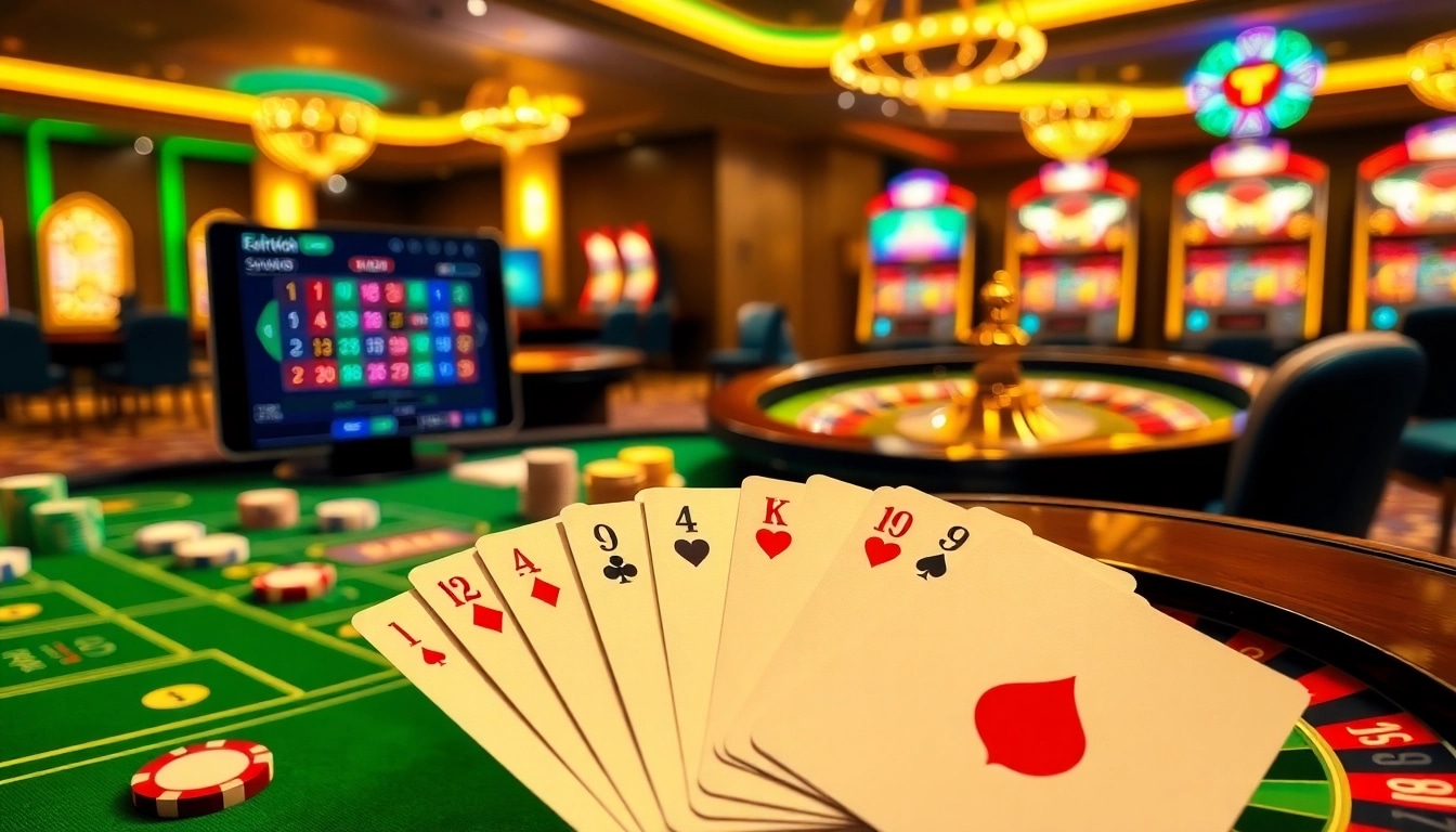 Engage with the exciting 88i online casino experience featuring vibrant tables and colorful chips.