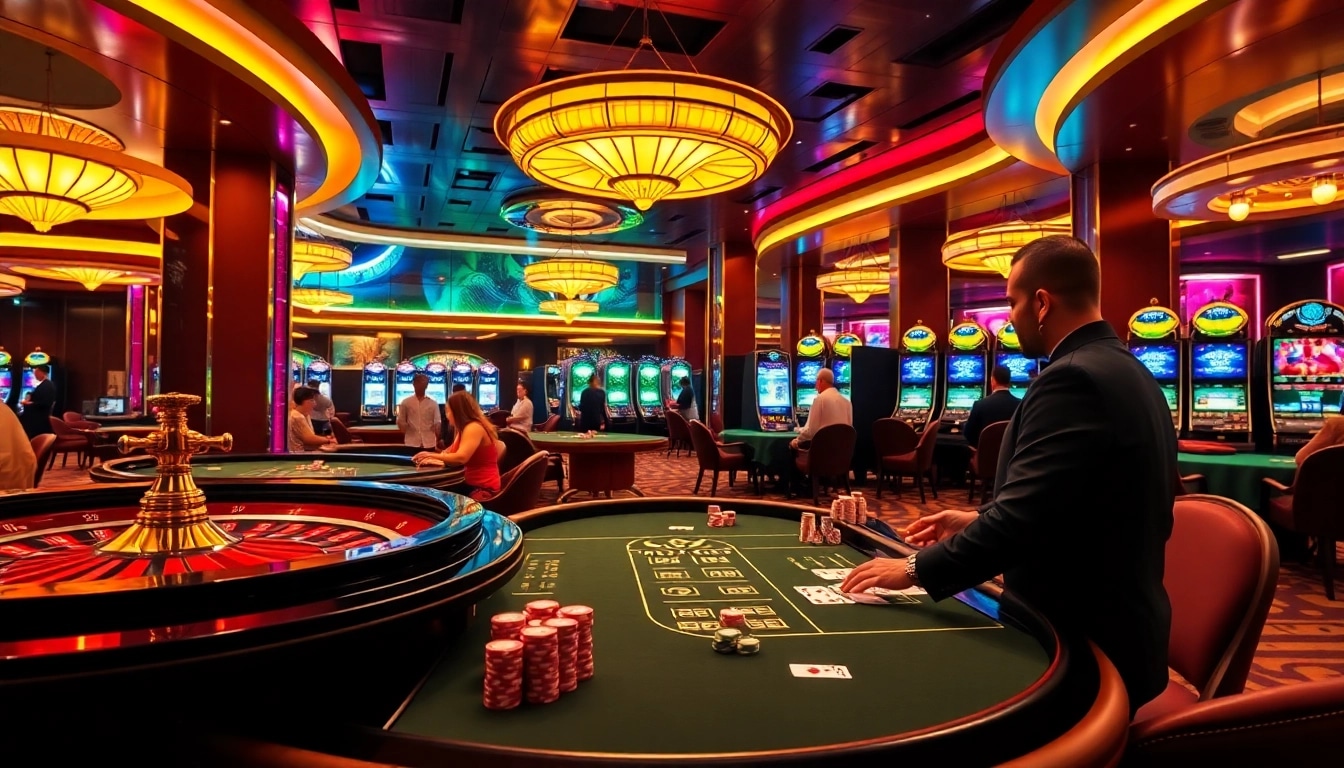 Experience the thrills of S8 casino gaming with vibrant tables and exciting slot machines.