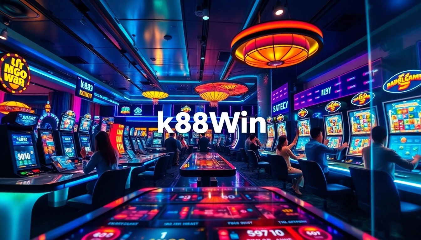Exciting online gaming experience at k88win with vibrant visuals and engaged players.