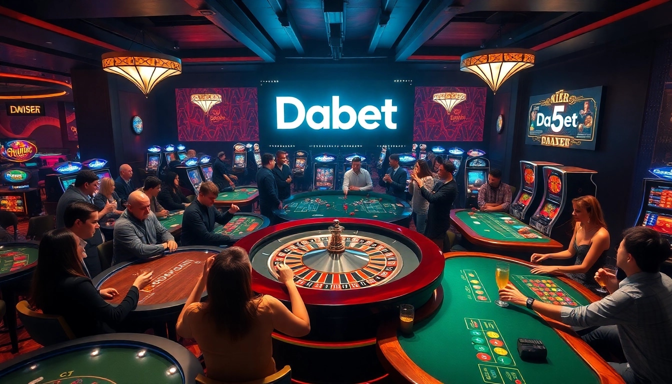Dabet invites players to experience the thrill of casino games at vibrant tables filled with excitement.