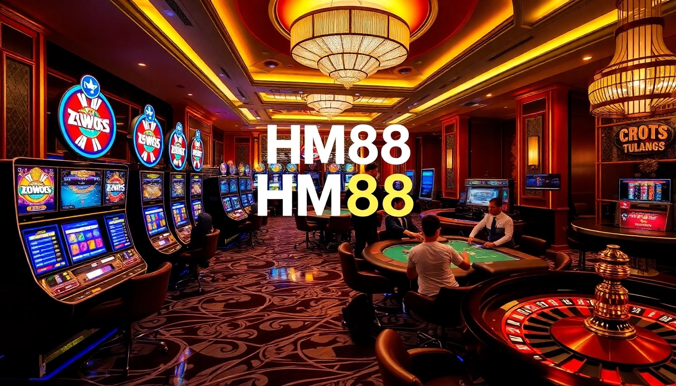 HM88 players strategizing at a luxurious casino table, showcasing excitement and engagement.