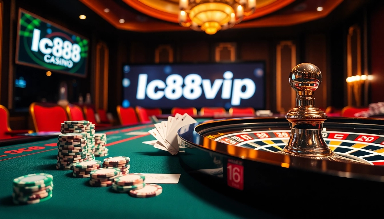 Experience the thrill of gaming at LC88VIP with thrilling poker and roulette action.