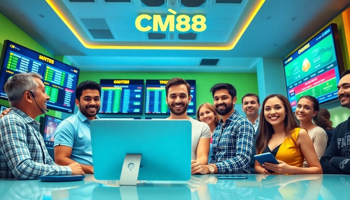 CM88 online betting experience showcasing lively interactions with diverse players.
