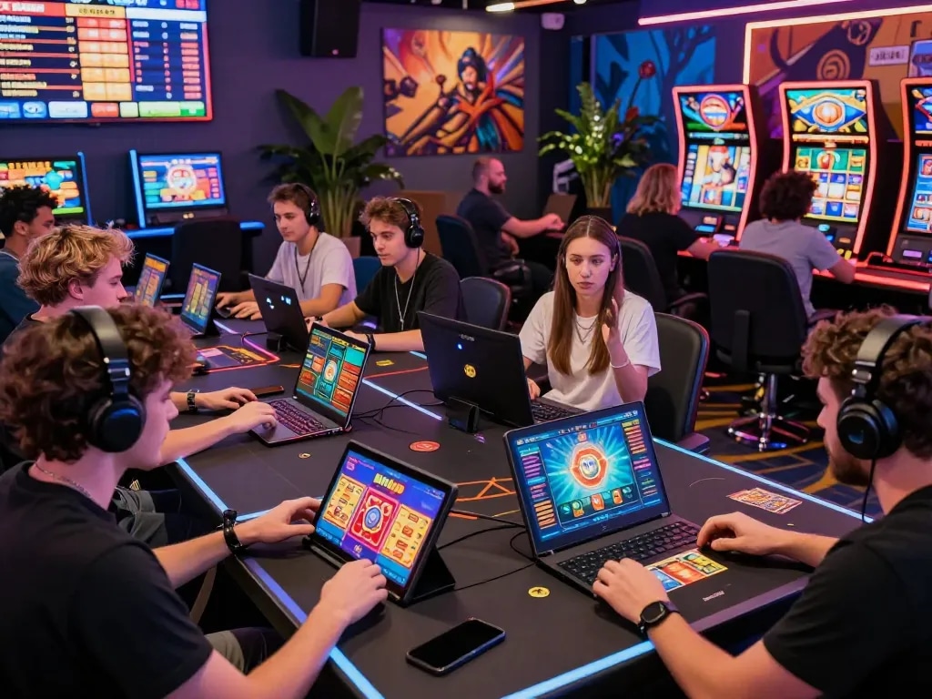 Engaged players experiencing vibrant online games at https://hitclub68s.com/ with modern interface and exciting atmosphere.