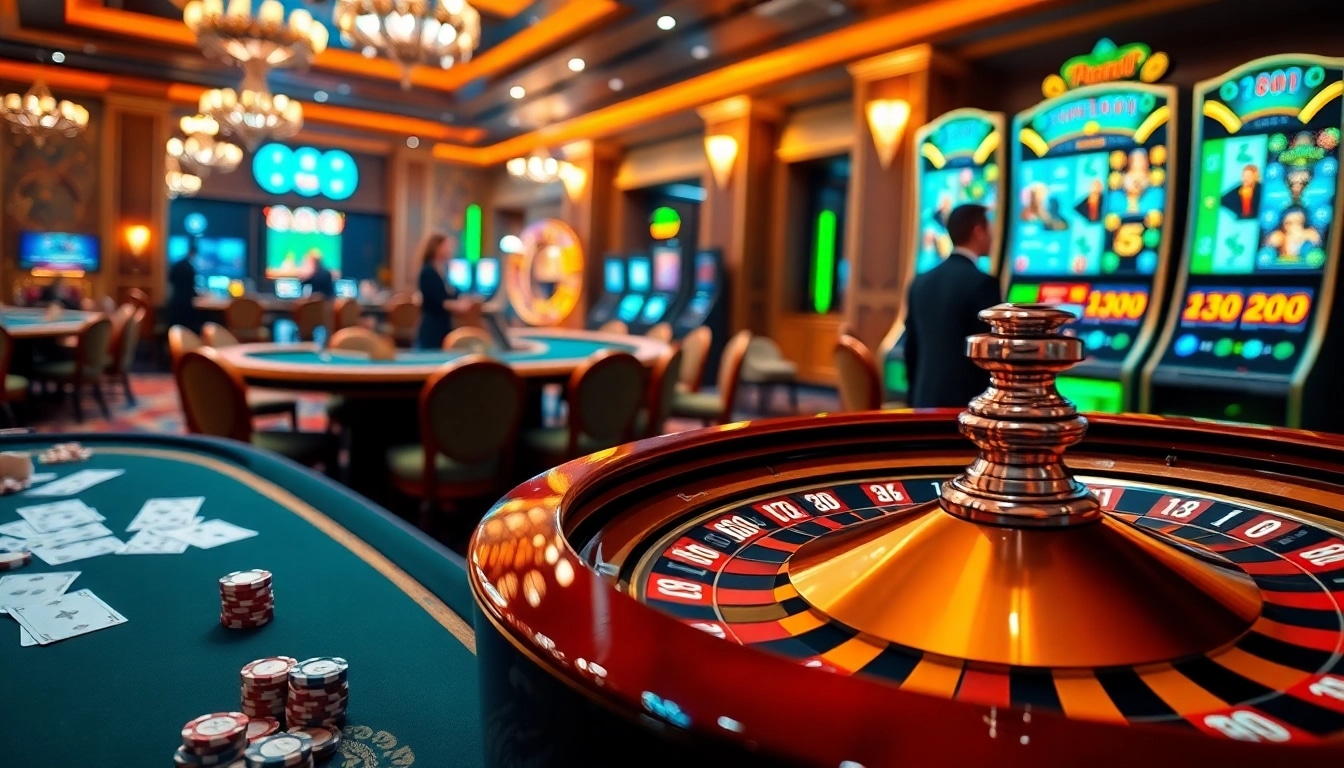 Experience the thrill of betting on NK88 with vibrant casino games and dynamic table action.