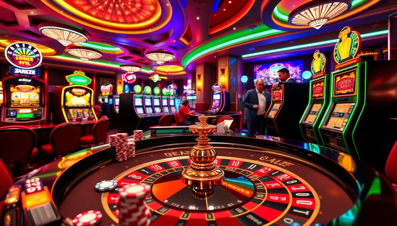 Experience the thrill of gaming at https://gg88.tech/ with vibrant casino elements like roulette and slot machines.