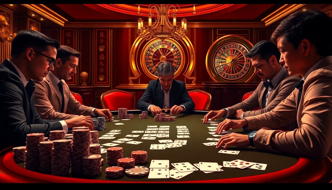 Tập đoàn truyền thông TPJ enhances deep engagement in a professional casino poker game.