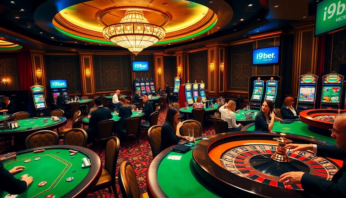 Experience thrilling gameplay at i9bet.ren with vibrant casino tables and engaging poker action.