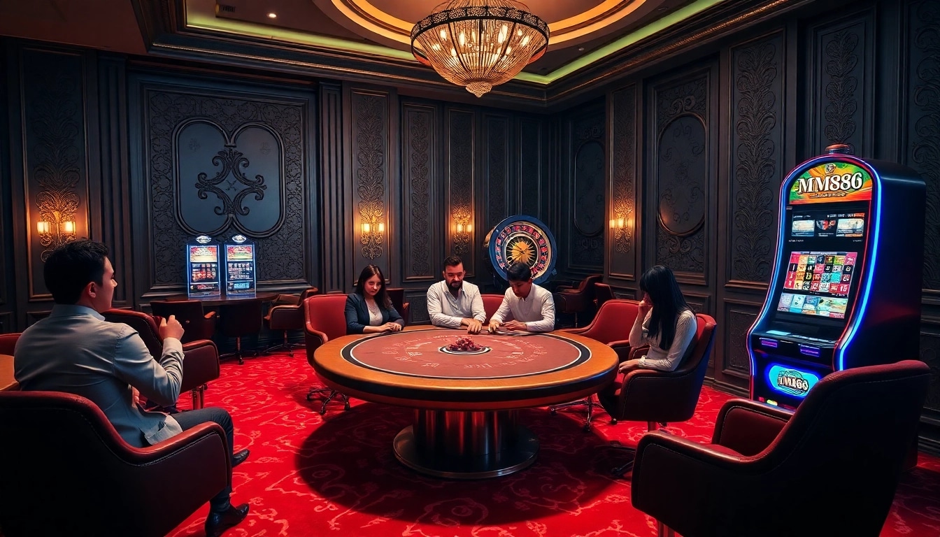 Engage in thrilling gameplay at MM88 with vibrant gaming visuals and excitement.