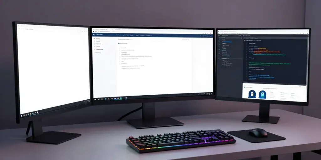 Buy .co.uk domain in a tech-savvy workspace with domain registration tools and cybersecurity features.