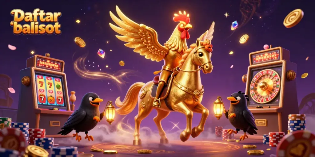 Experience the thrill of Daftar balisot with vibrant characters and dynamic slot machines.