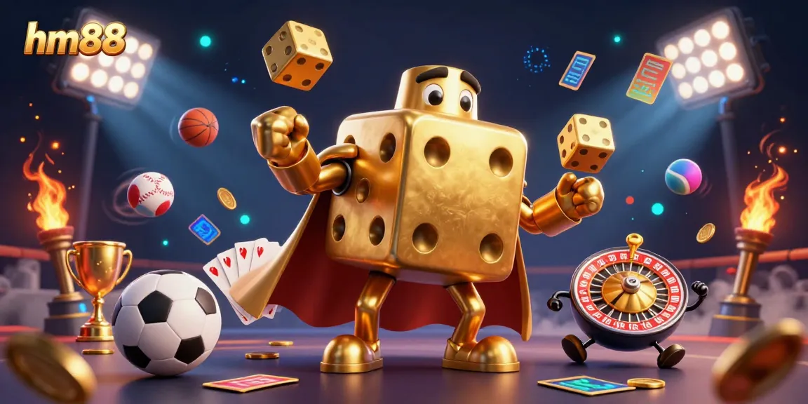 Engage with the vibrant casino experience at hm88, showcasing dynamic characters and gaming elements in action.