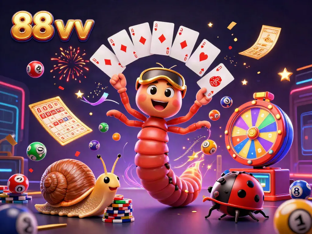 Engage in thrilling gameplay with 88 vv featuring a vibrant casino scene full of excitement.