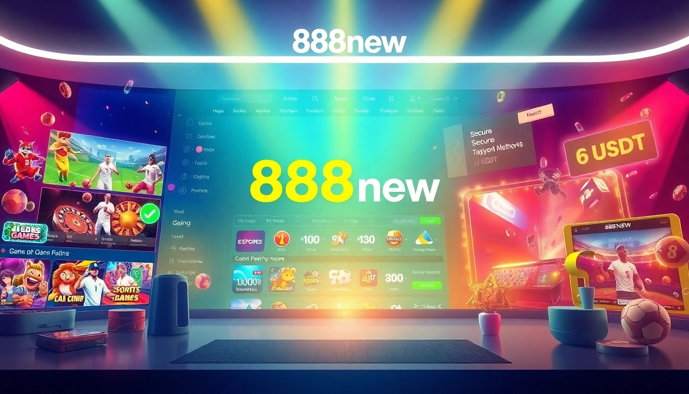 Experience the vibrant online betting platform 888new with secure USDT transactions.