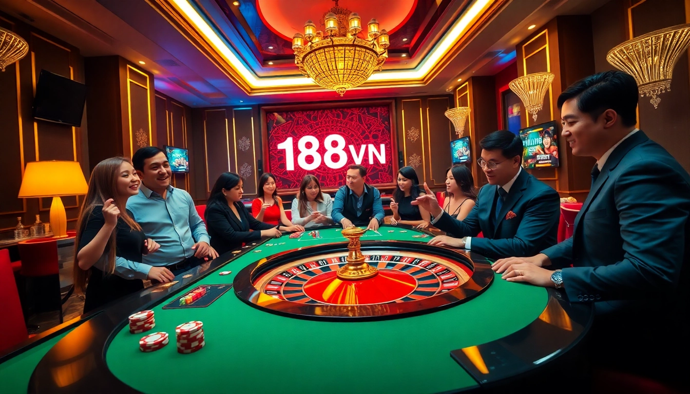 Experience thrilling gambling action at 168vn with poker chips and roulette excitement.