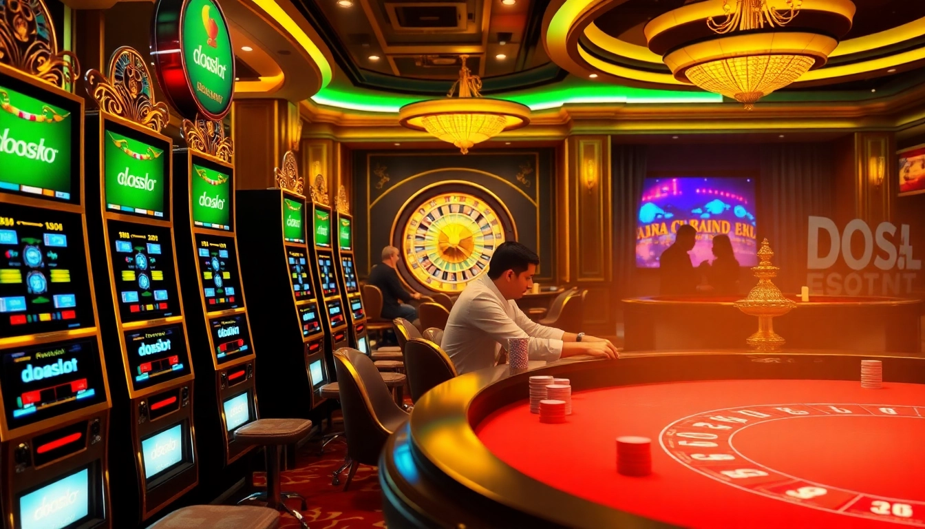 Experience the thrill of doaslot at an upscale casino filled with excitement and luxury.