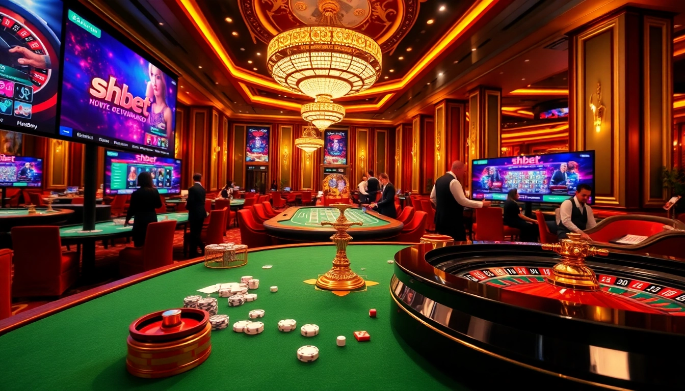 Experience thrilling gameplay at shbet casino with vibrant tables and engaging atmosphere.