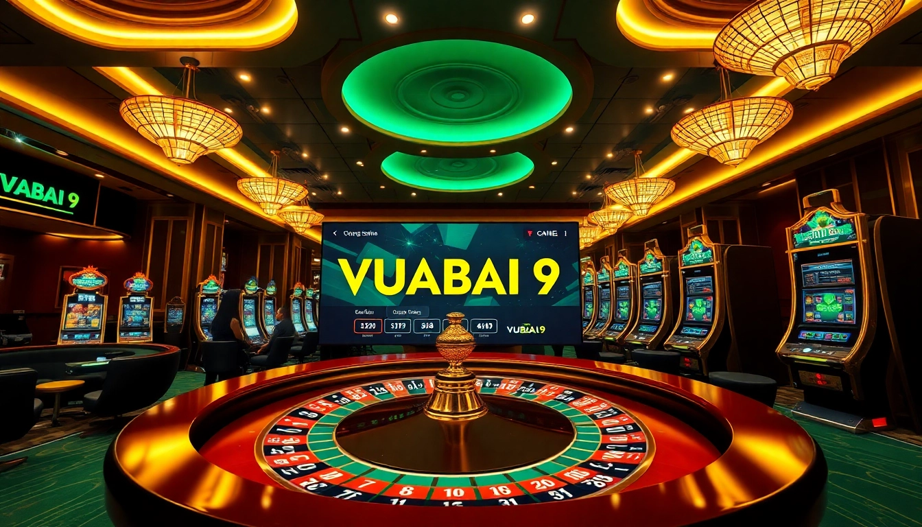 Experience thrilling gameplay at vuabai9 with engaging slot machines and vibrant casino visuals.