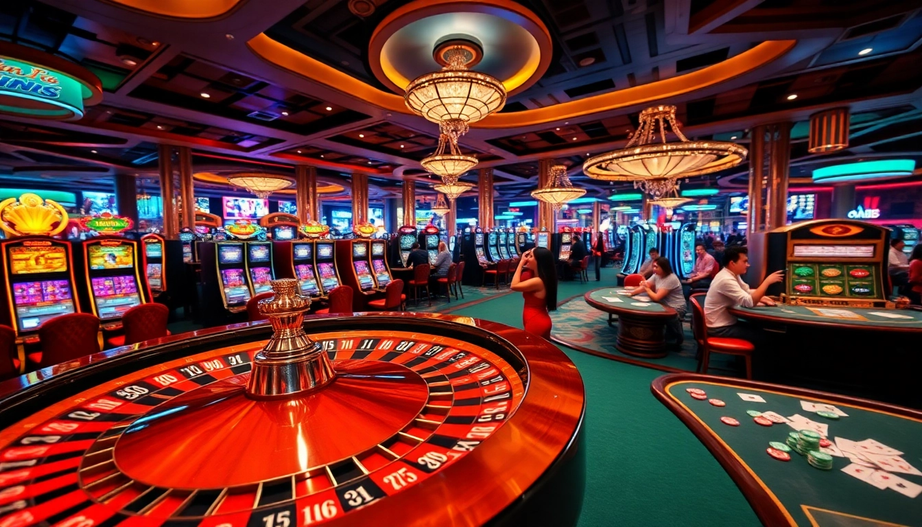 Experience the excitement of xn88 with players enjoying vibrant casino games and roulette.