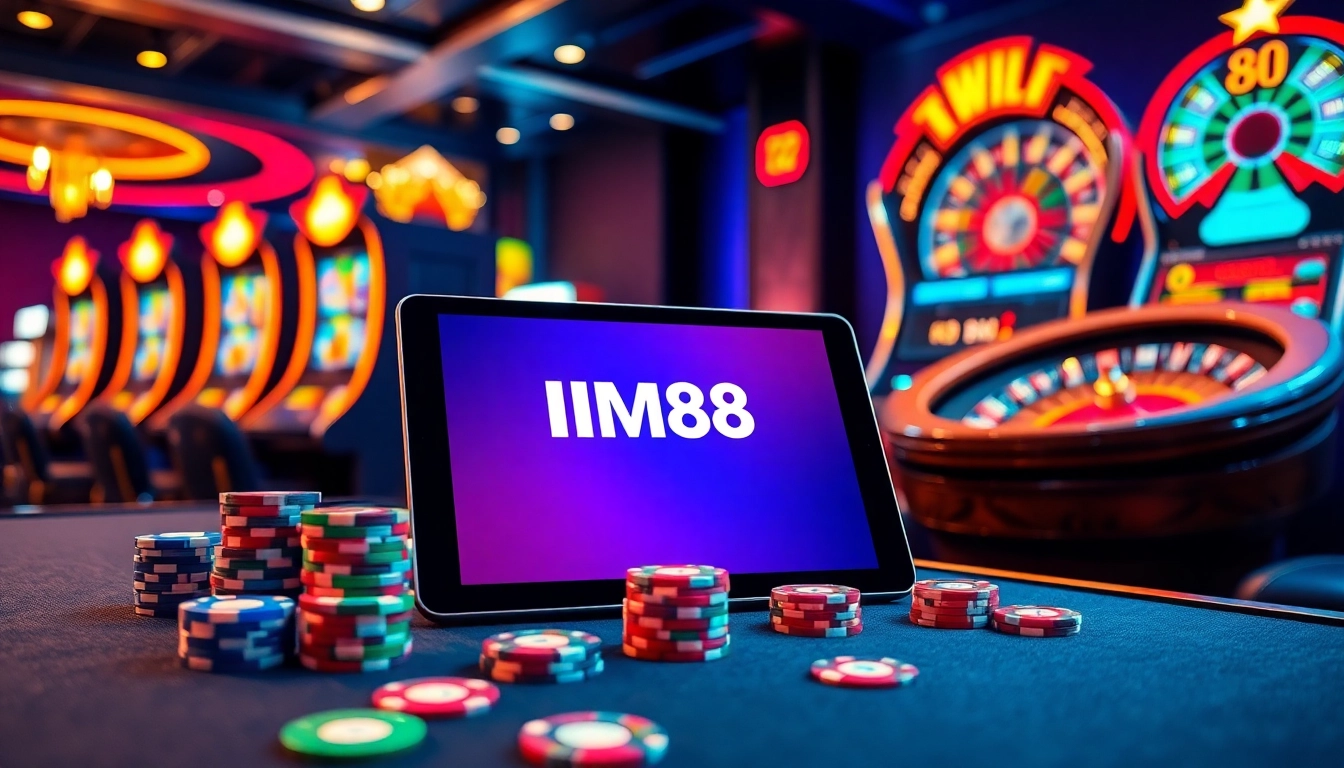 Experience the thrill of gambling with MM88's vibrant casino table and online features.
