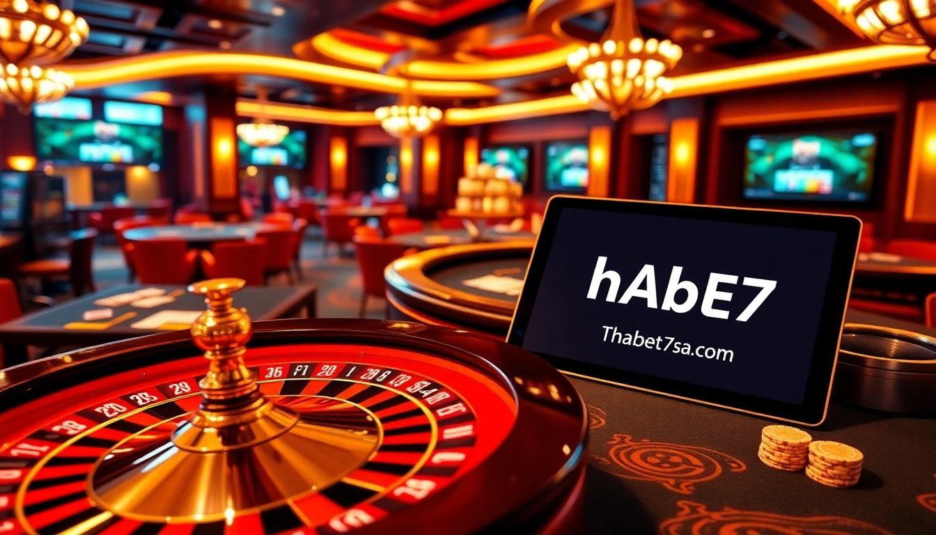 Experience thrilling online gaming at https://thabet77.sa.com/ with vibrant roulette tables and casino ambiance.