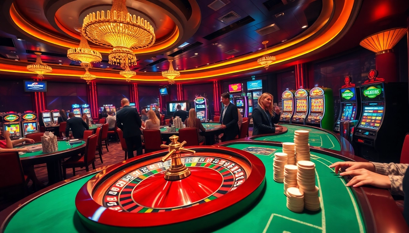 Players engaging in thrilling games at https://thabet.vegas/, showcasing excitement and professional gambling vibes.