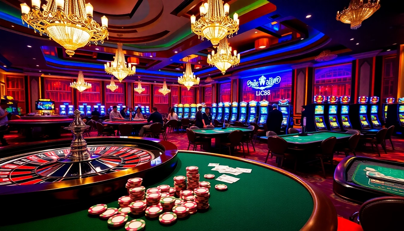 Experience the excitement of Lc88 with vibrant casino tables and thrilling gameplay.